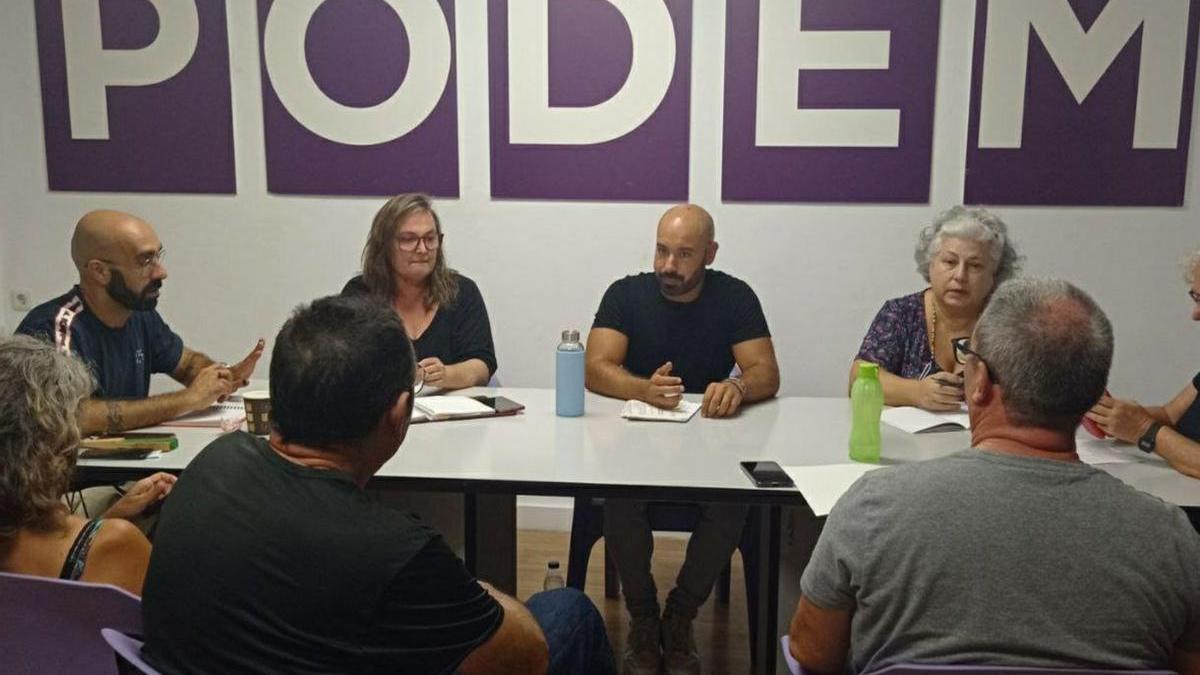 Reunión organizada por el Consejo de Círculos de Podemos en Alicante.