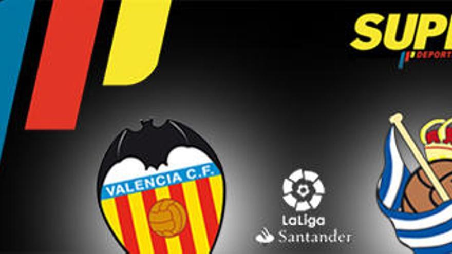 Horario y dónde ver el Valencia CF-Real Sociedad