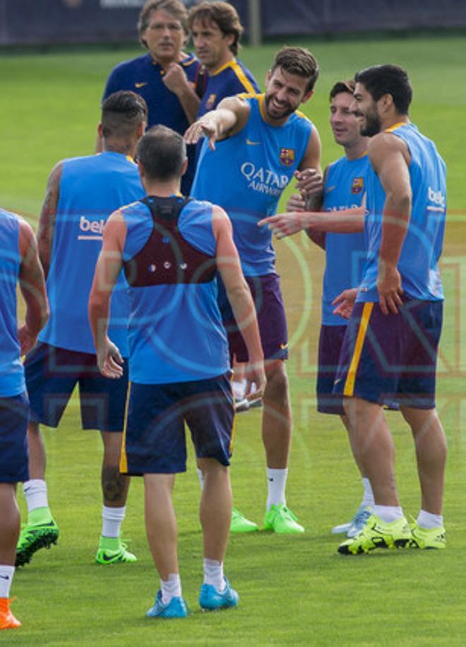 El primer entrenamiento del Barça 2015-2016 al completo, en imágenes