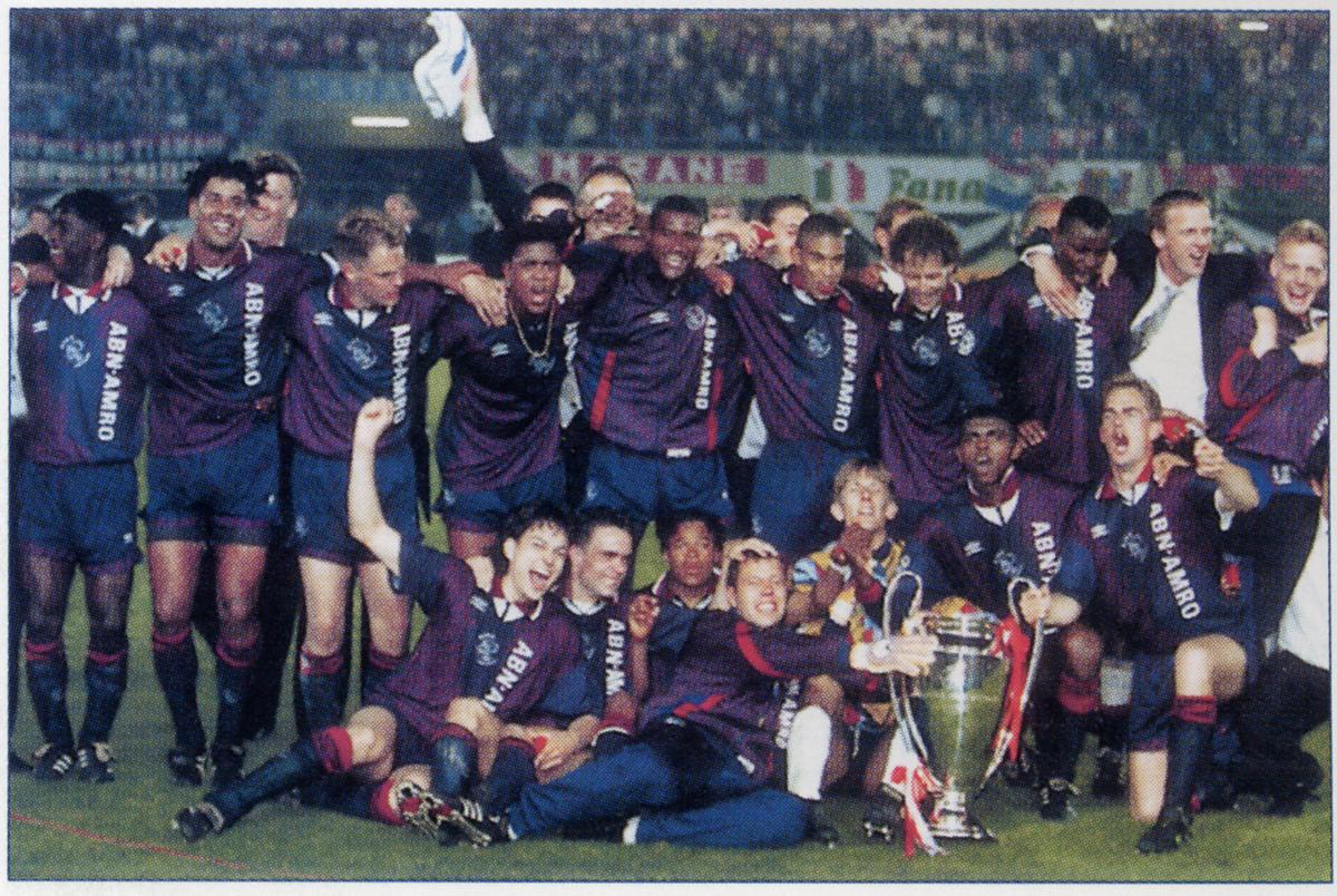 El Ajax campeón de la Champions 1995.