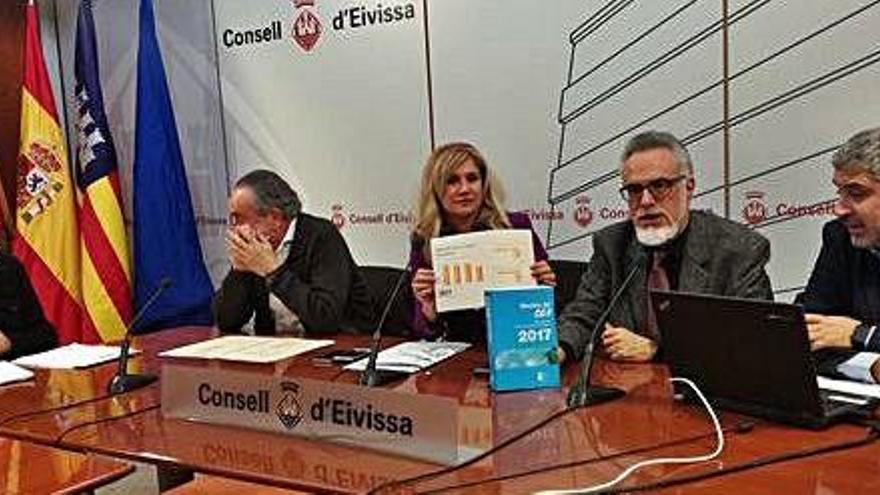 Presentación de la memoria del CES correspondiente a 2017, ayer en el Consell.