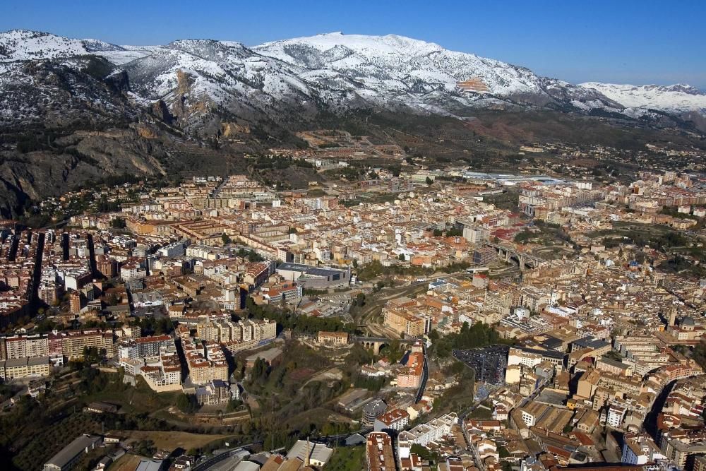 Un manto de nieve cubrió la provincia