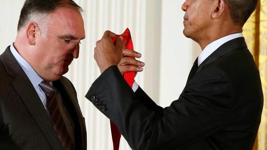 José Andrés, condecorado por Obama