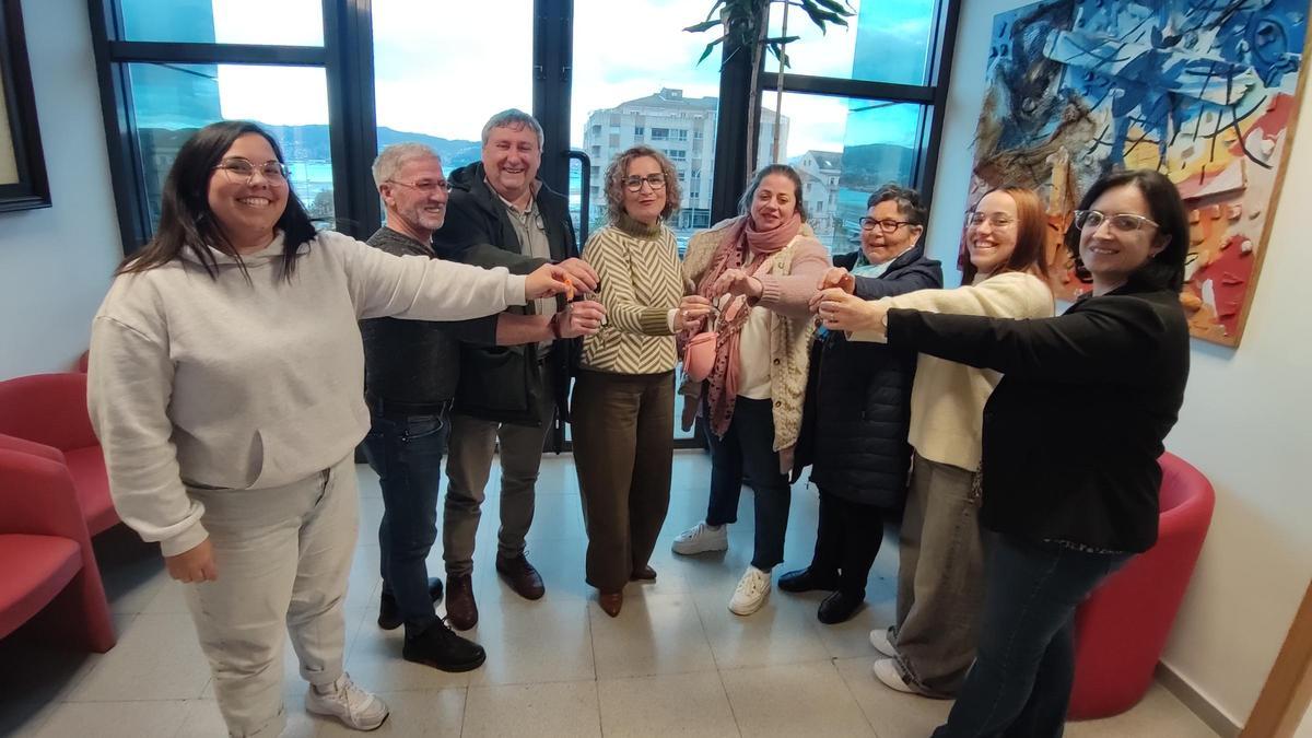 El acto de entrega de las llaves a las asociaciones.
