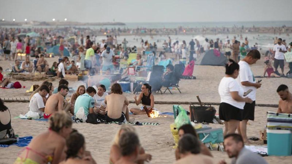 Imagen de la playa del Port de Sagunt el año pasado.