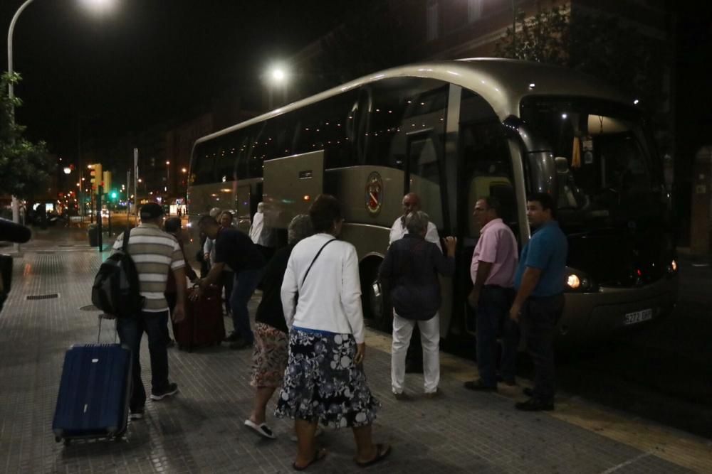 Llegan a Málaga los afectados por el escape de gas en Cantabria