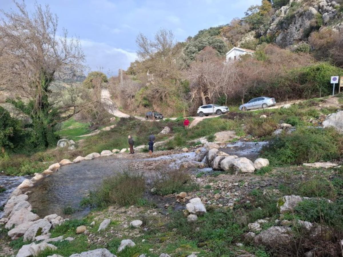 Zona de las Pozas en la Fuente de los Cien Caños, en Villanueva del Trabuco.