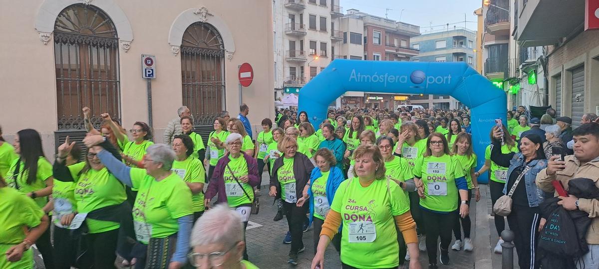 Primeros metros de la prueba deportivo no competitiva
