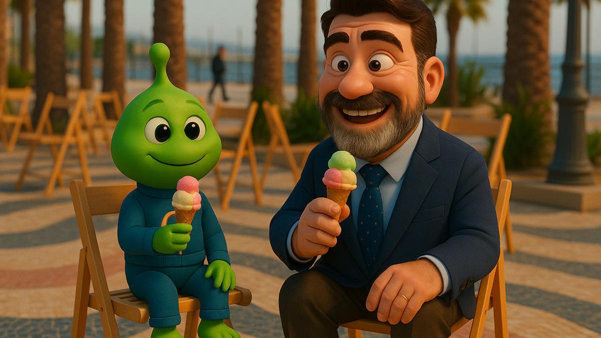 Fotograma del cortometraje "La Visita"