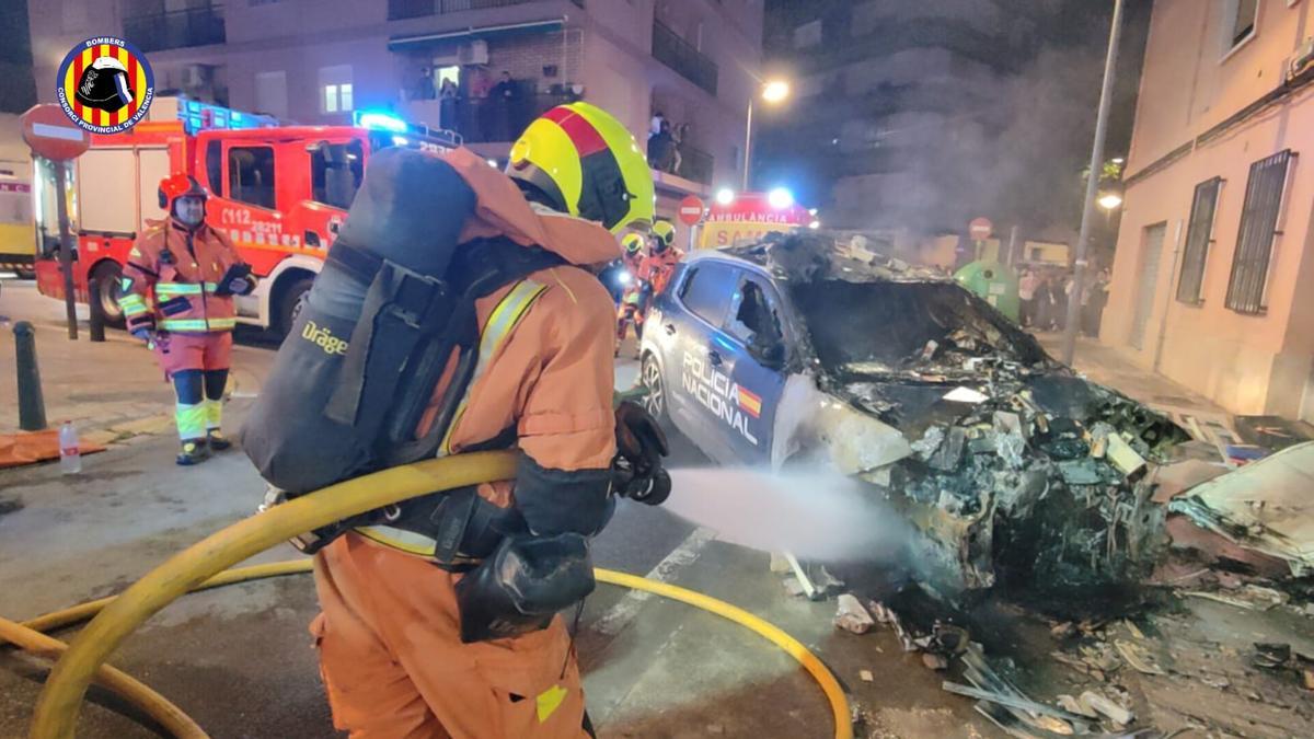 Estado del 'zeta' tras el incendio