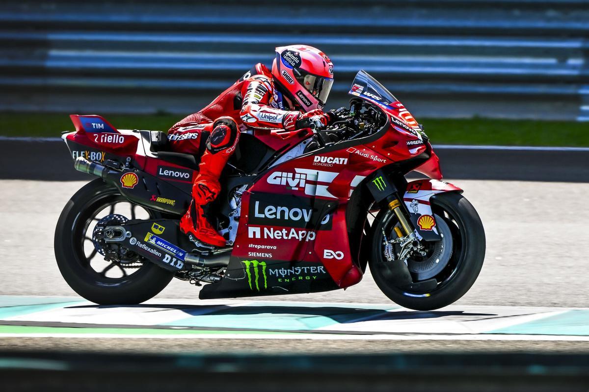 Marc Márquez, durante los entrenamientos de Sepang