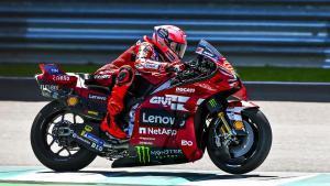 Marc Márquez, durante los entrenamientos de Sepang 