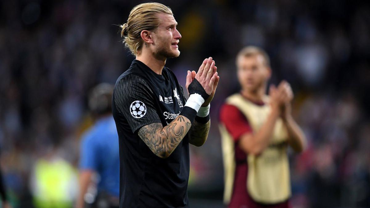 Karius pidiendo perdón a su afición