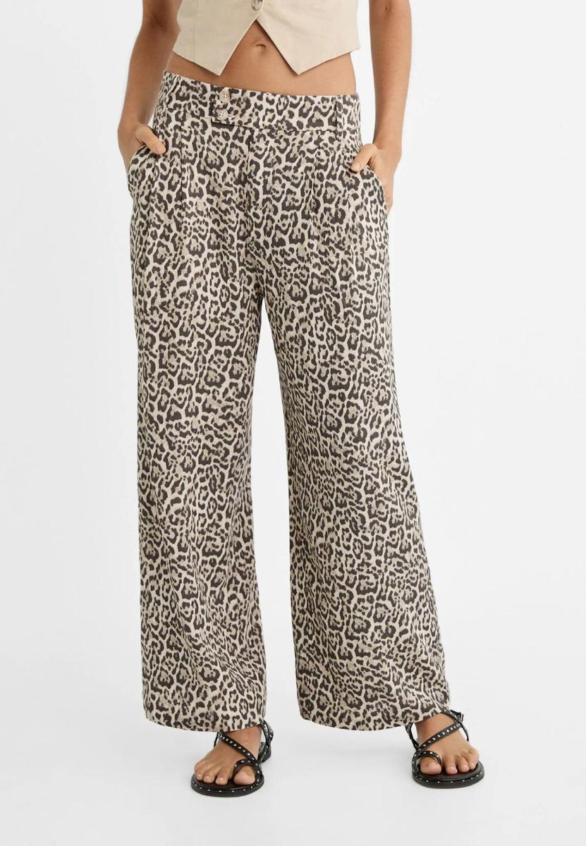 Pantalón estampado leopardo