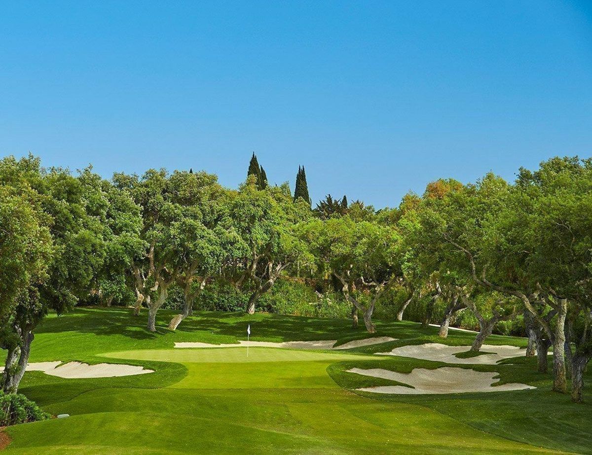 Imagen de un hoyo del campo de Valderrama.