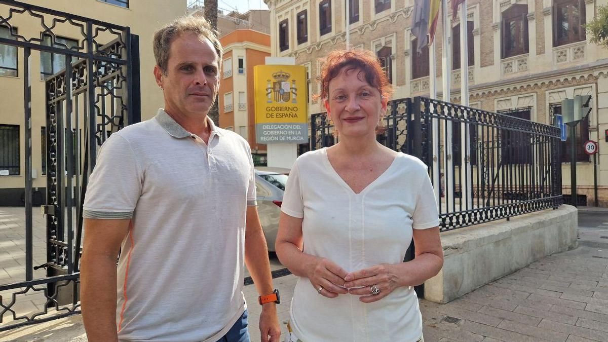 Ángel Luis Hernández y María Marín, de Podemos.