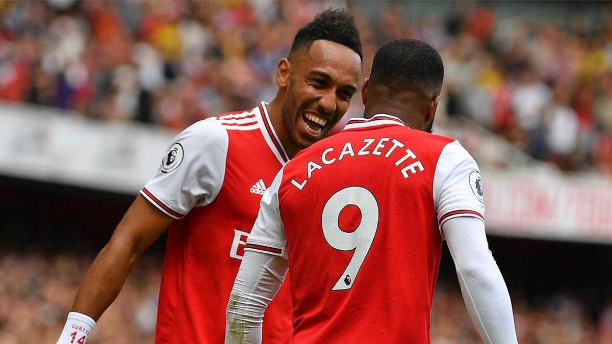 Lacazette y Aubameyang, la pareja de delanteros del Arsenal FC