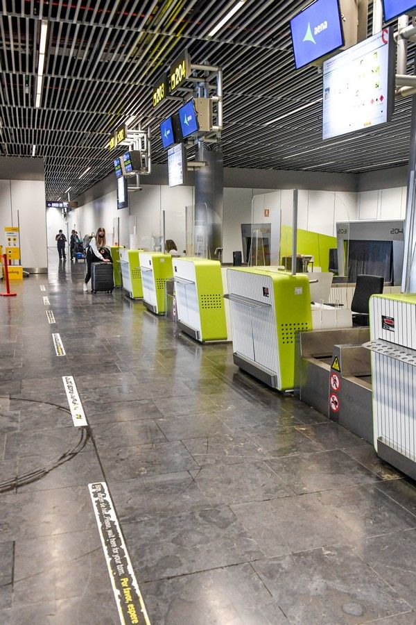 Pasajeros en el aeropuerto de Gran Canaria