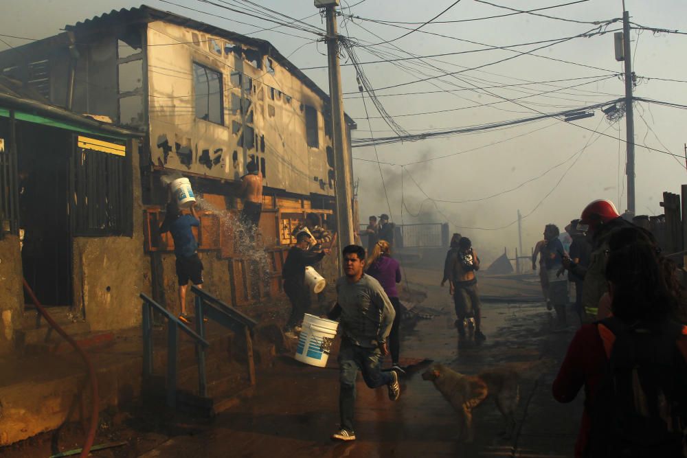 Incendio en Valparaíso (Chile)