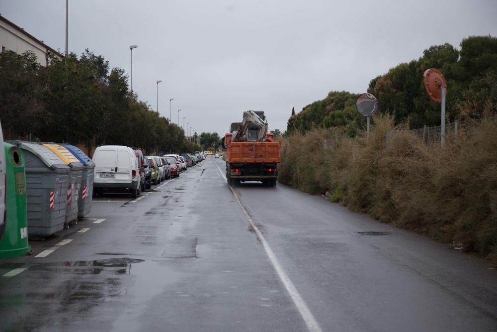 Trasiego de camiones hacia el PAU 5