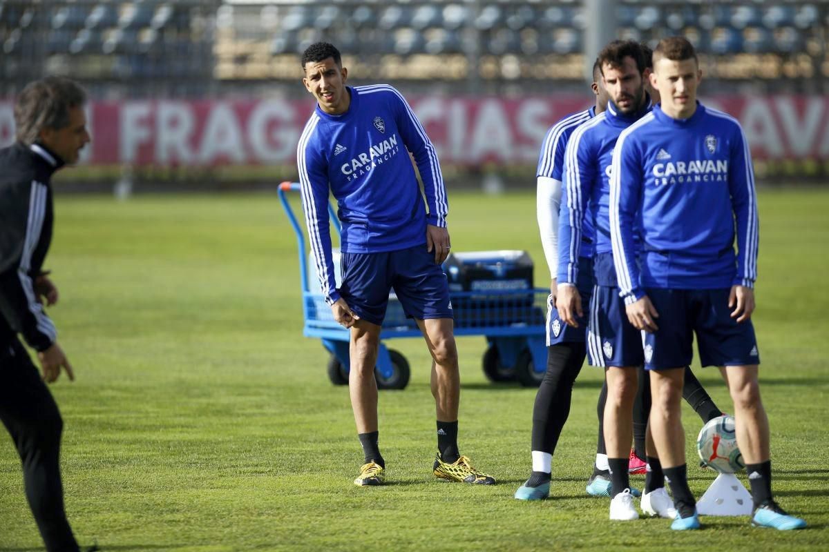 Entrenamiento del Real Zaragoza el 30 de enero