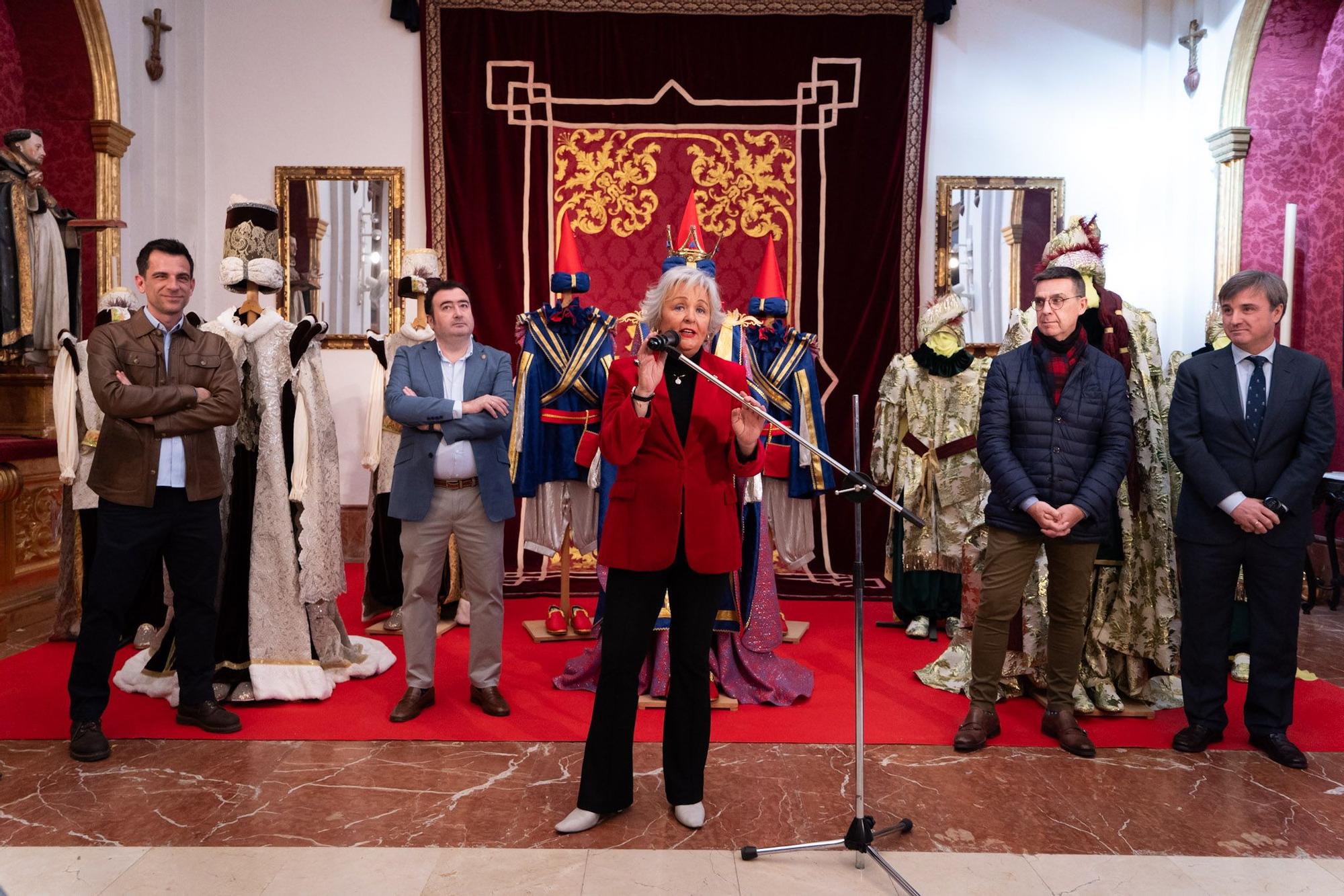 Presentación de los trajes de los Reyes Magos para la Cabalgata de Málaga