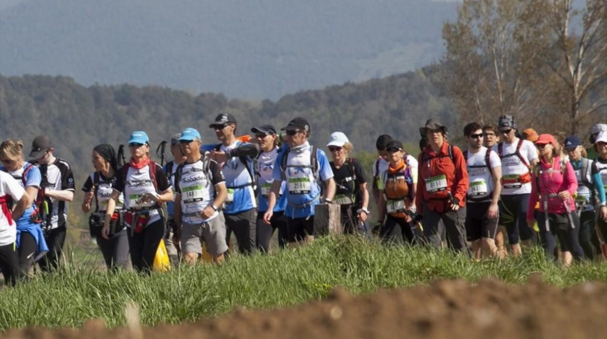 Participantes en el Oxfam Intermón Trailwalker de Girona celebrado el año pasado.