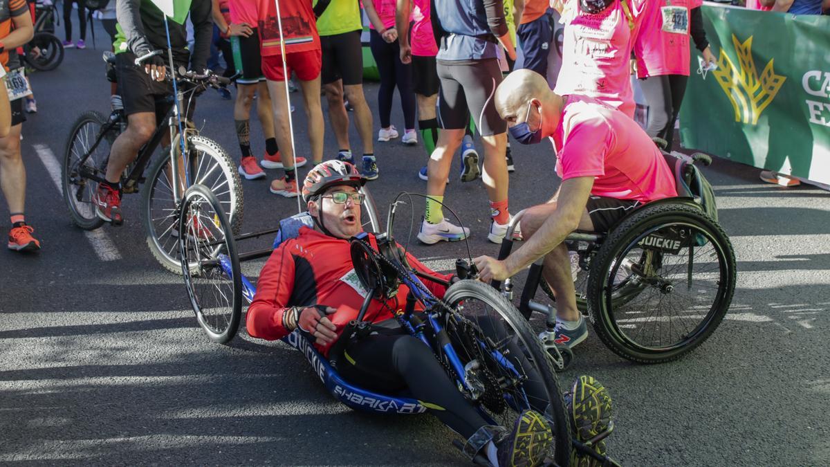 Deporte adaptado. Todos se entregaron al máximo.