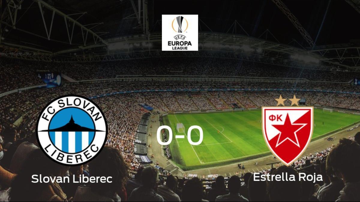 El Slovan Liberec y el Estrella Roja de Belgrado concluyen su enfrentamiento en el U Nisy sin goles (0-0)