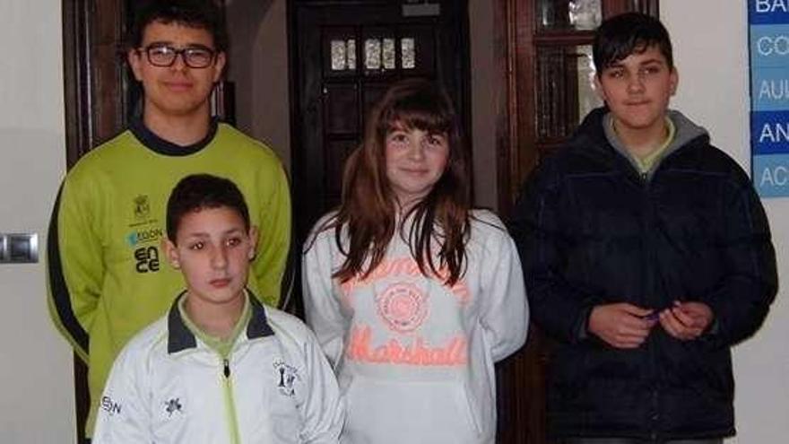 El equipo infantil Aegón Marín Promesas.  // Faro