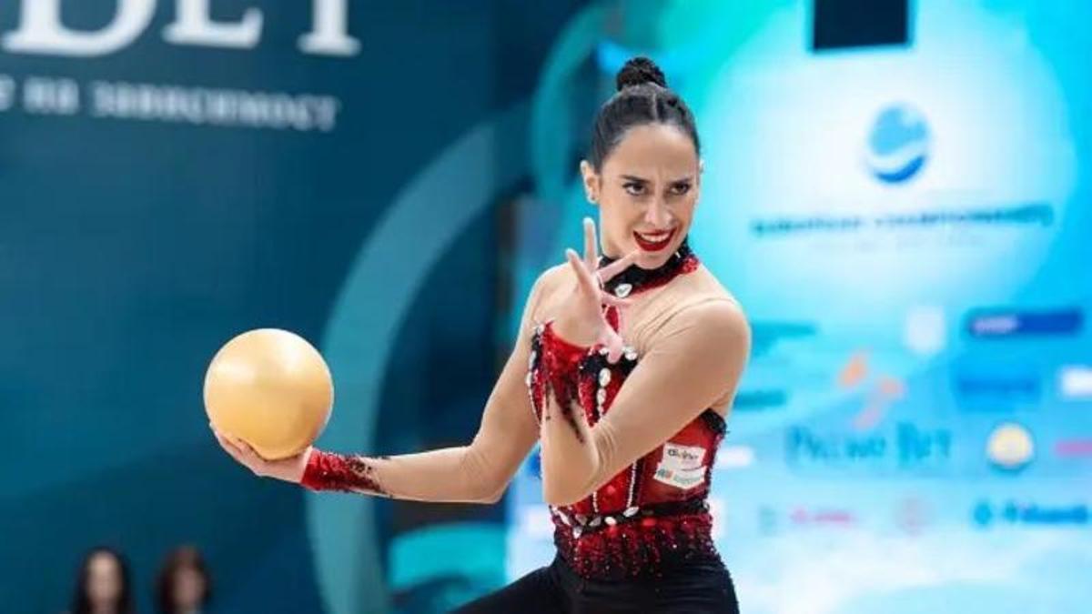 Alba Bautista, en el Europeo de Varna.