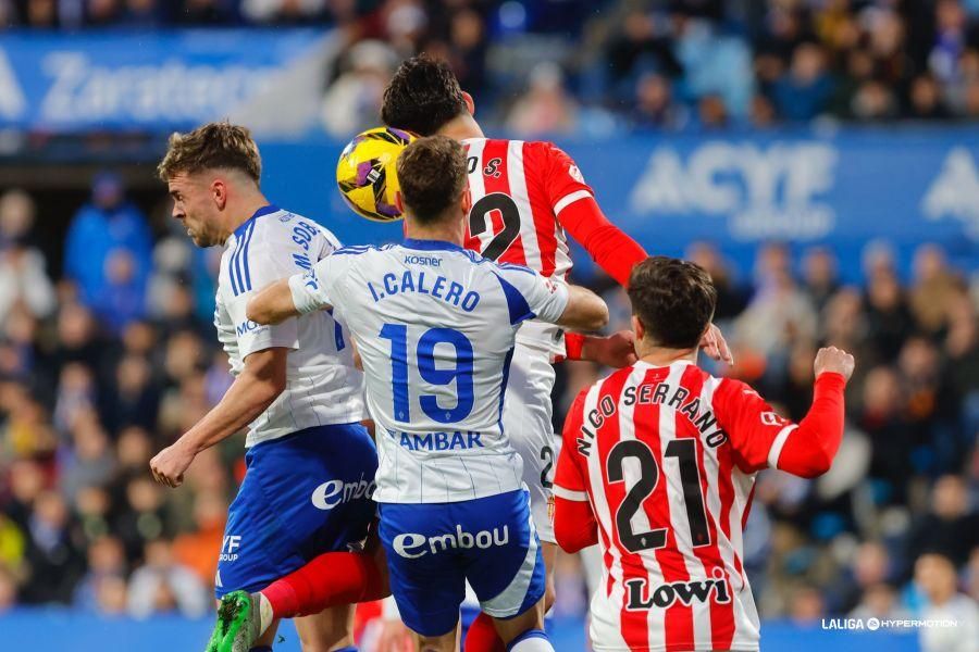Así fue el partido entre el Sporting y el Zaragoza