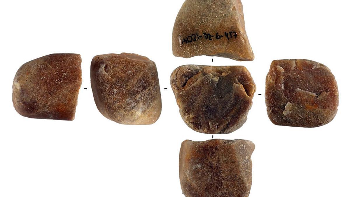 Piezas arqueológicas encontradas en Los Aljezares