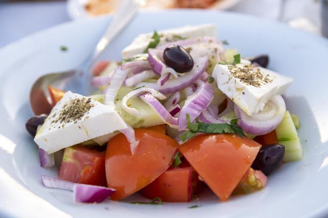 Delicious traditional Greek salad.