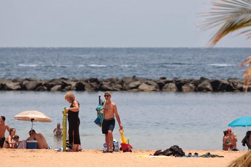 Playas en Santa Cruz de Tenerife en el día de la Virgen del Carmen