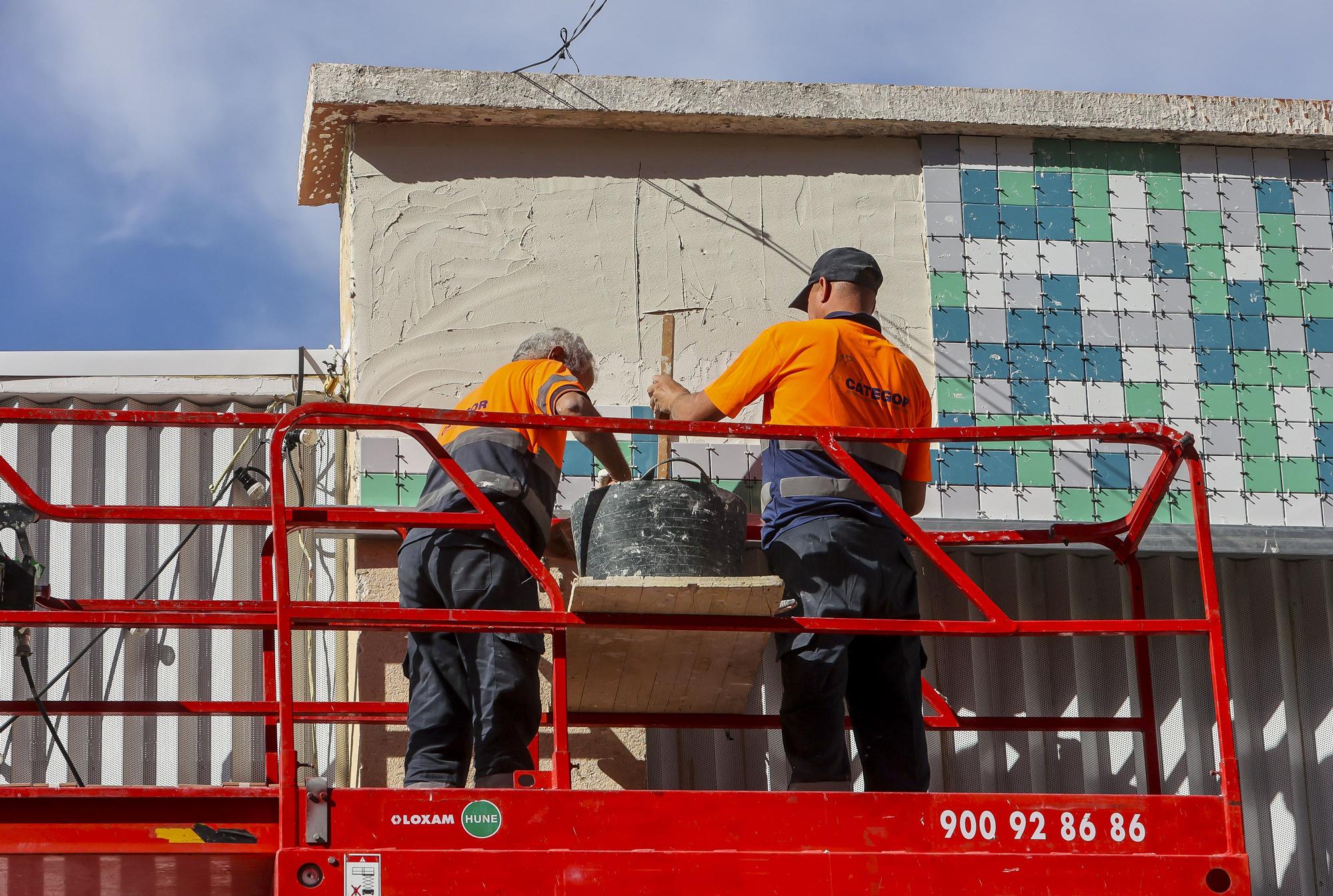 Obras de la calle San Mateo en Carolinas