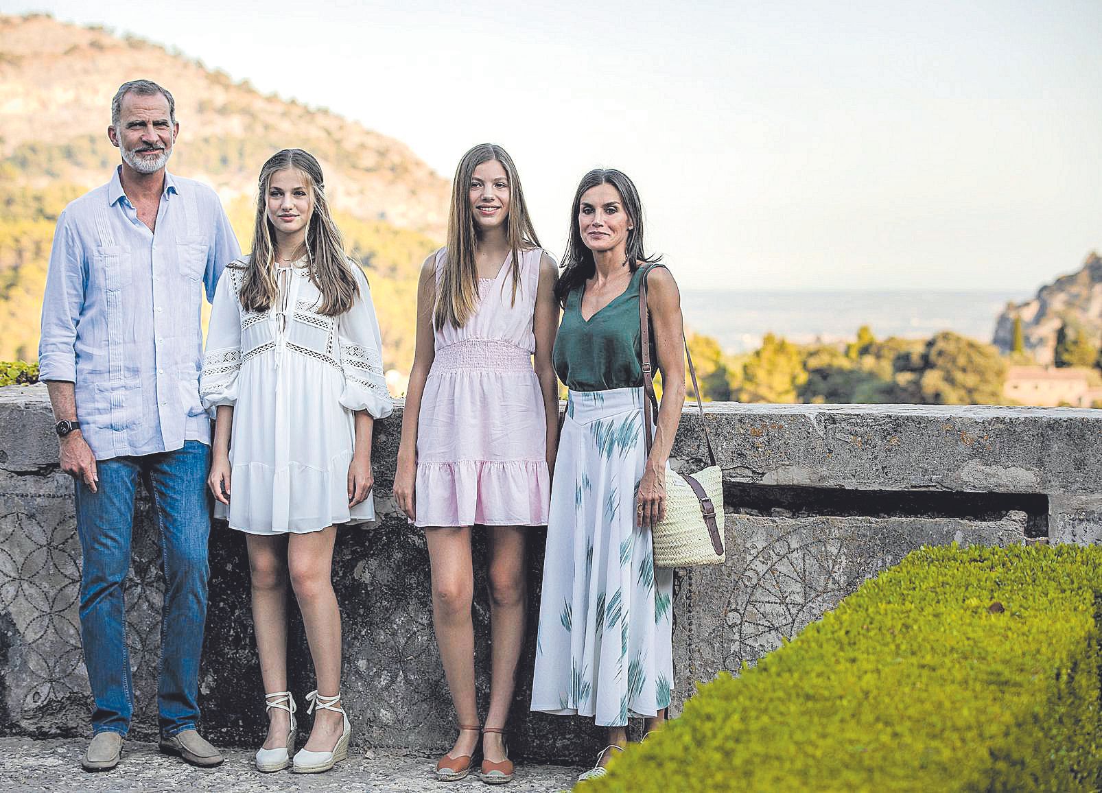 La Familia Real en la Cartuja de Valldemossa.