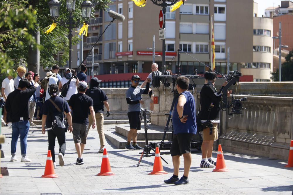 Rodatge d'una sèrie coreana al Barri Vell de Girona