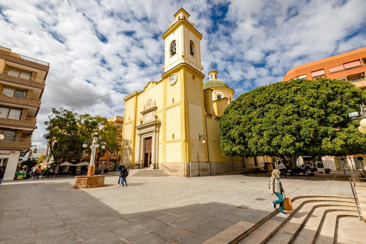 La antigua Plaza de la Iglesia, ahora Plaza de España
