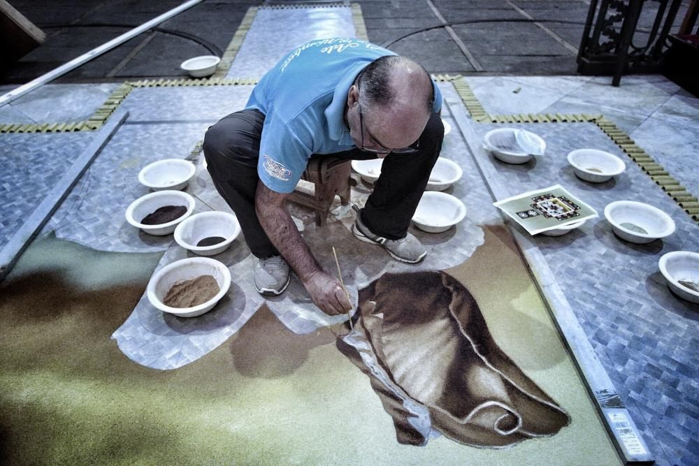 Histórica alfombra del Corpus de La Orotava