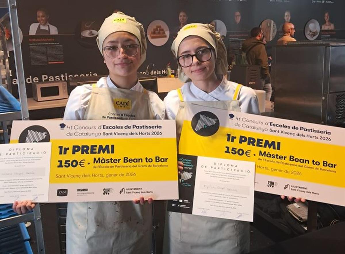 Mariana Hoyos i Myriam Cabot alumnes de la Joviat guanyadores