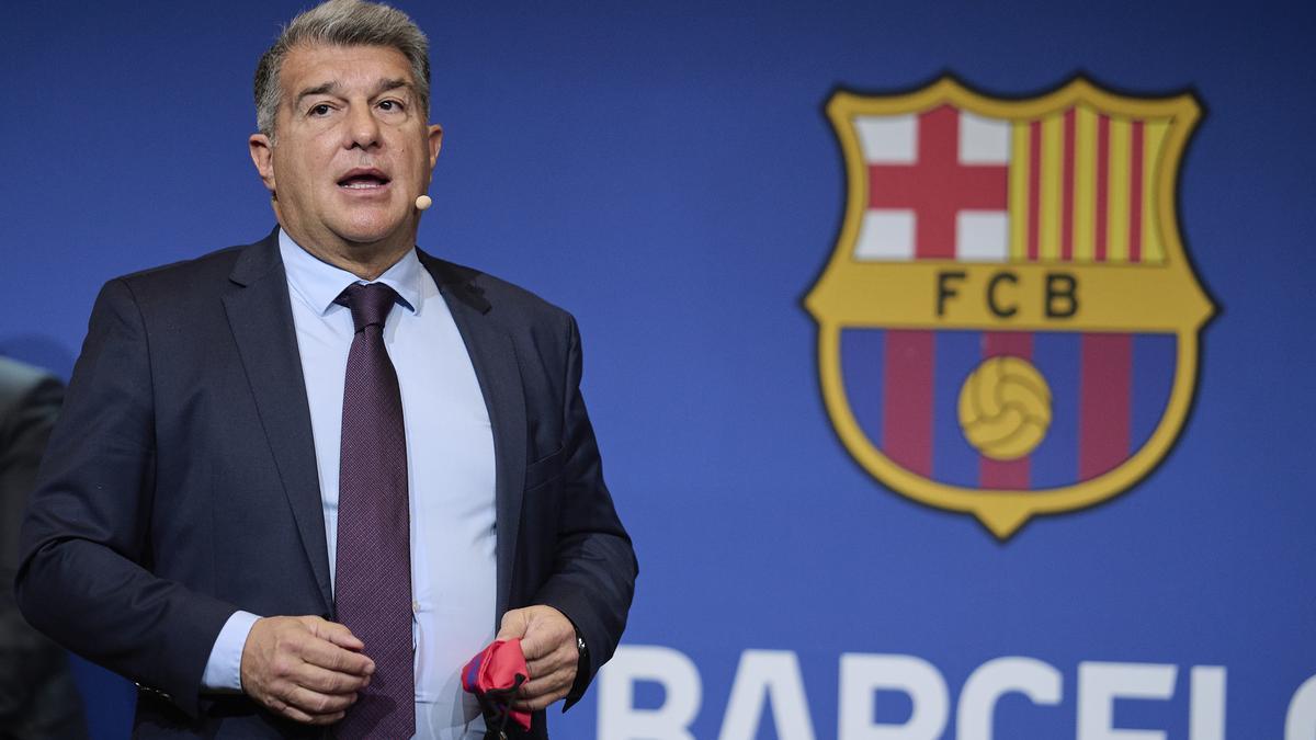 El presidente del FC Barcelona, Joan Laporta.