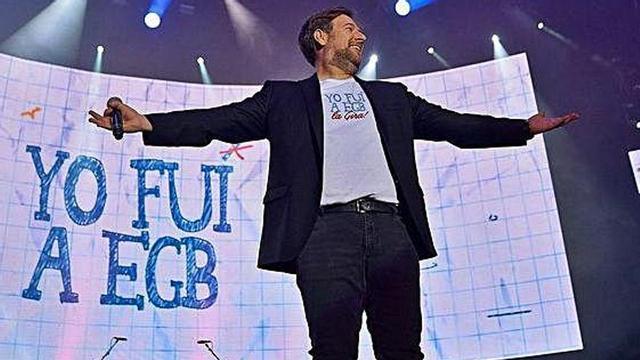 El cómico Carlos Latre, en una función de 'Yo fui a EGB'.