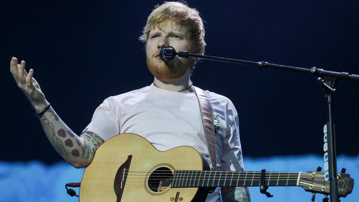 Ed Sheeran durante su concierto en el Estadio de la Luz de Lisboa el pasado verano