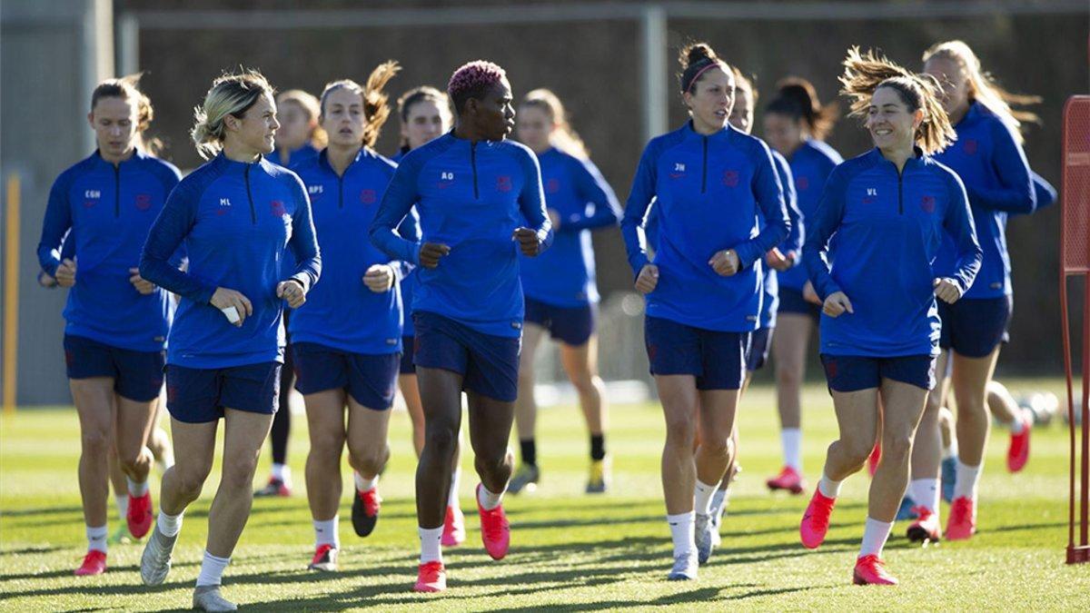 El Barça se entrenó por última vez antes de viajar a Salamanca