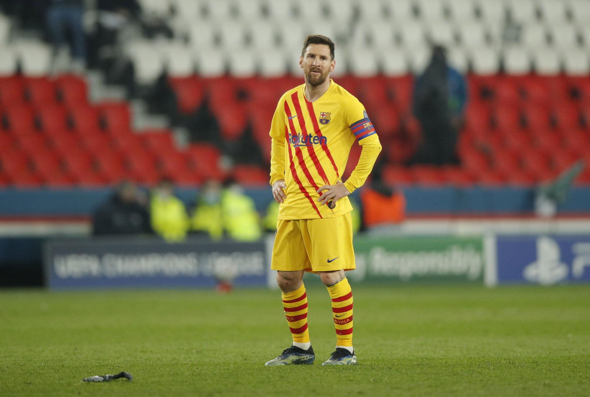 Messi, en un Parque de los Príncipes vacío, esta pasada semana.