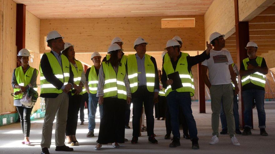 El centro de salud de Moaña ya tiene dos plantas construidas y deberá estar operativo en mayo