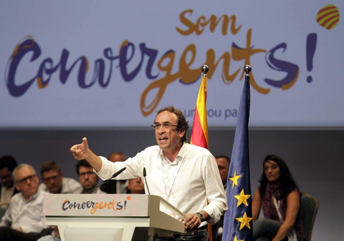 Josep Rull, durant el Consell Nacional de CDC, el 6 de setembre. Josep Rull, durant el Consell Nacional de CDC, el 6 de setembre.