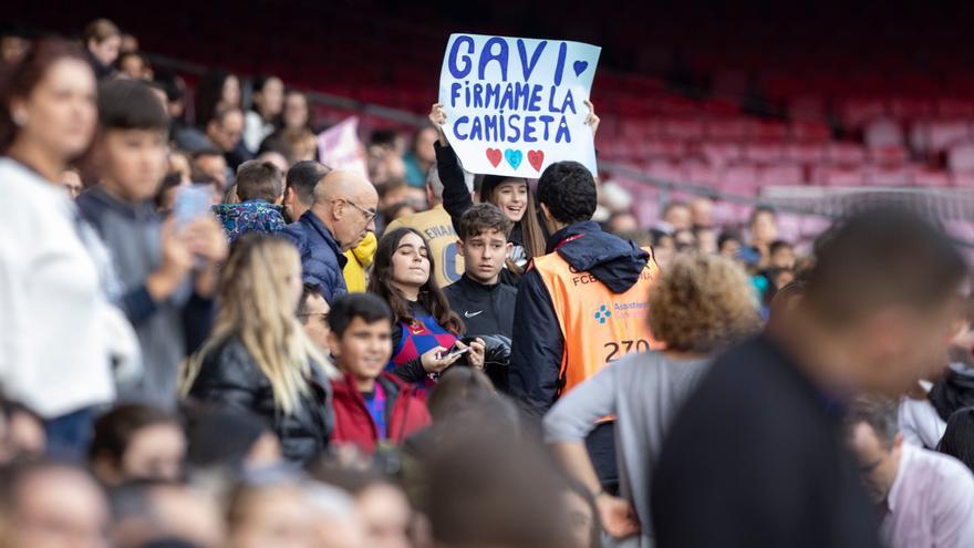 ¡Gavi desata la locura en el Camp Nou! Los más jóvenes se rinden al centrocampista andaluz