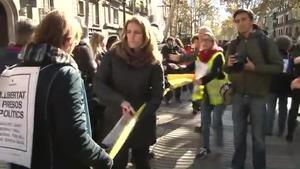 S’han manifestat contra l’empresonament de consellers i l’aplicació de l’article 155.